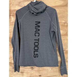 Mac Tools Size L Long Sleeve Lightweight Full Zip Gray Hoodie Jacket Hiking